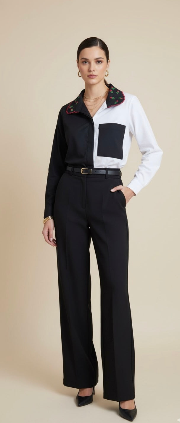 ELORA HALF N HALF SHIRT