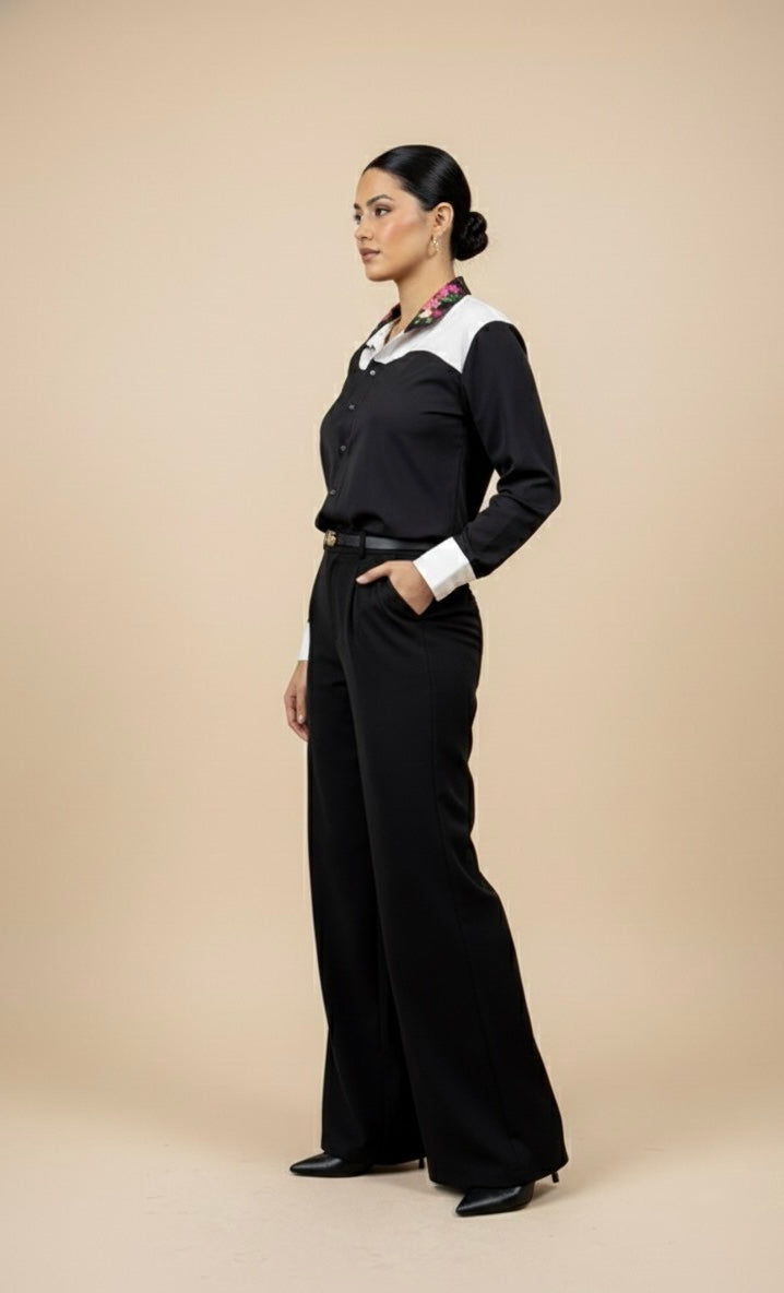 ELORA BLACK BLOCK SHIRT