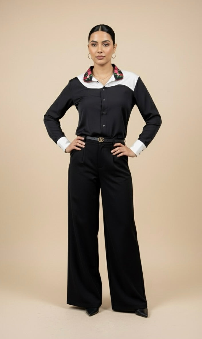 ELORA BLACK BLOCK SHIRT