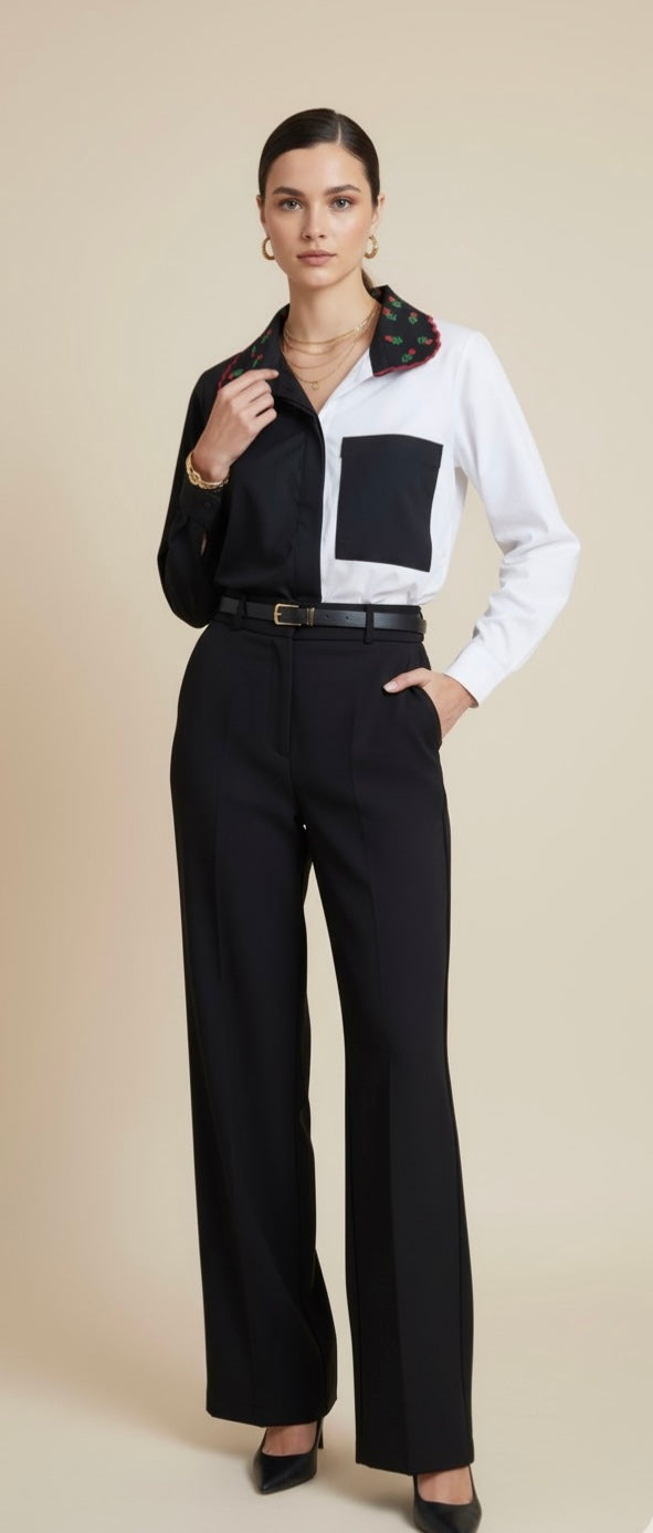 ELORA HALF N HALF SHIRT