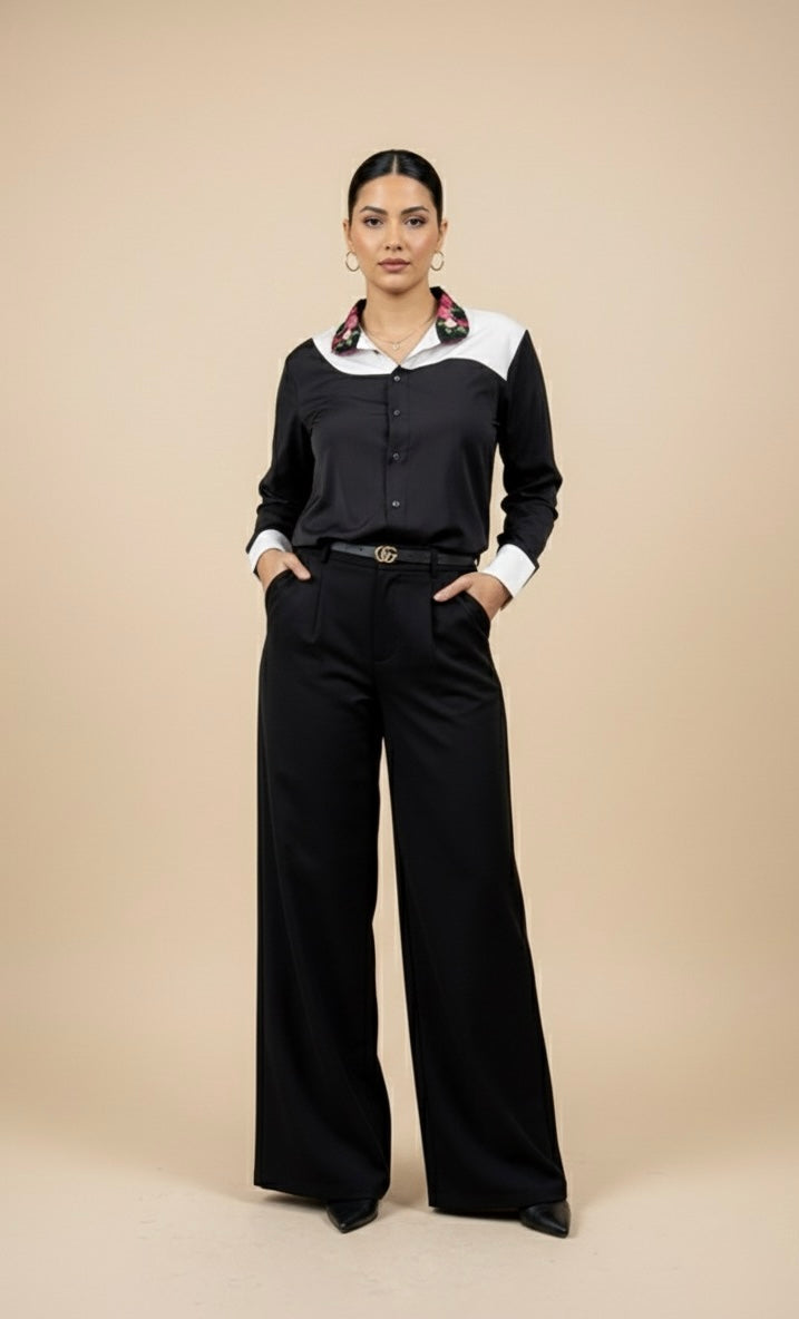 ELORA BLACK BLOCK SHIRT