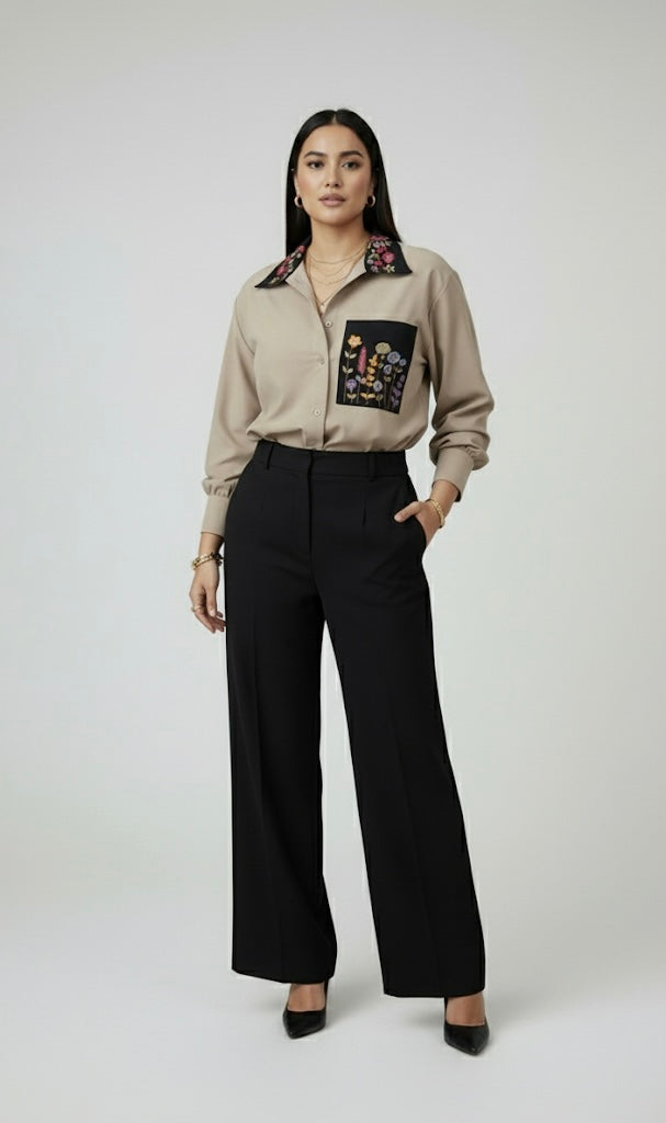 ELORA SLATE GREY SHIRT