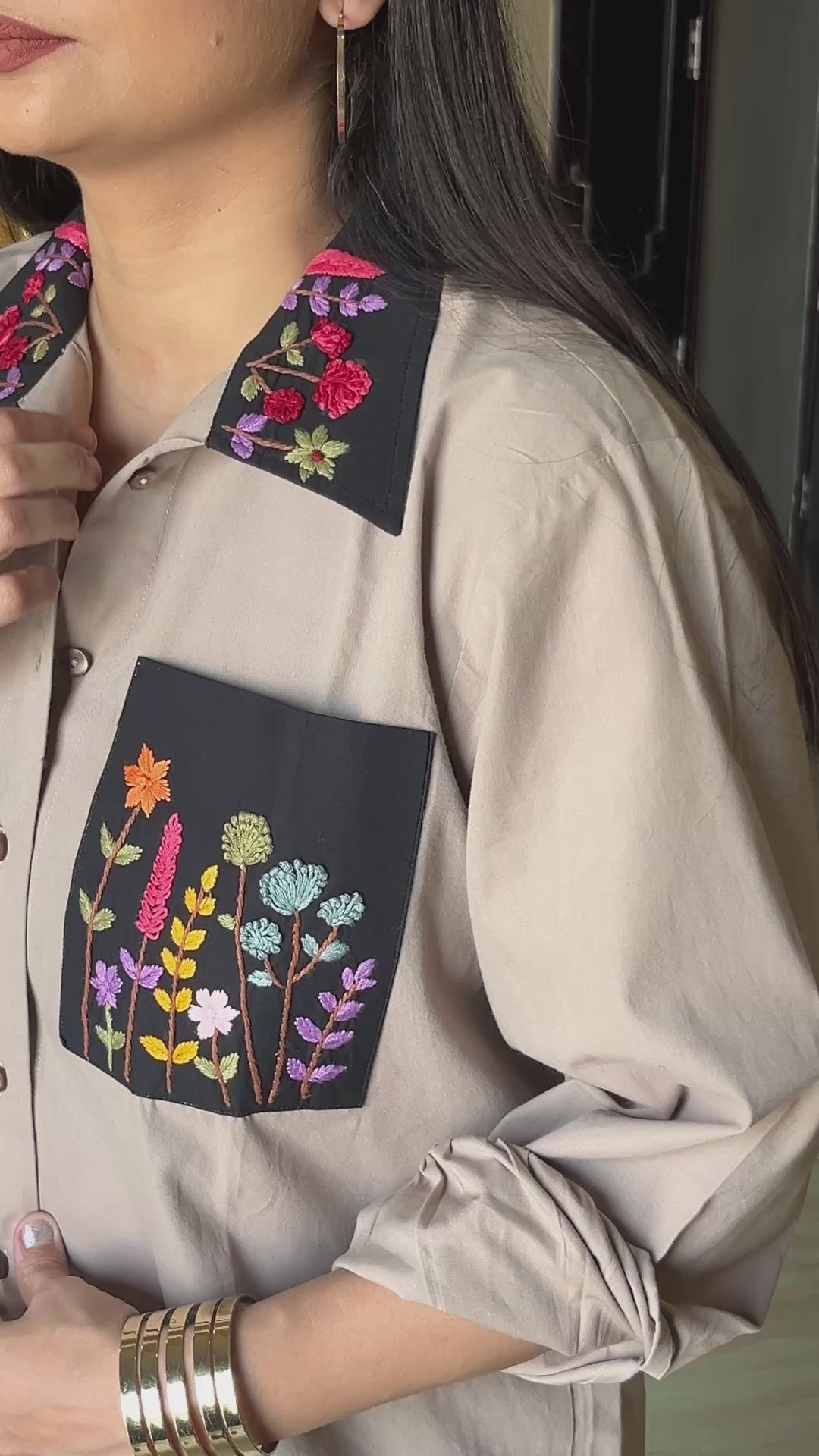 ELORA SLATE GREY SHIRT